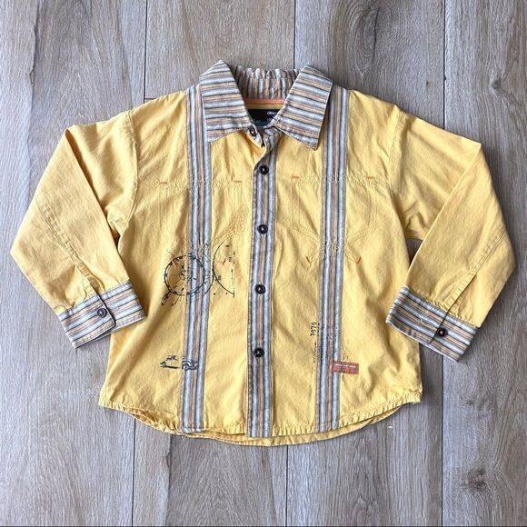 Deux Par Deux Kids Casual Button Down Shirt Size 24 Months - Picture 1 of 7